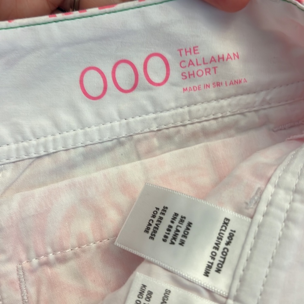 Lilly Pulitzer Callahan Shorts Pink Lion Get Spotted Print Low‎ Rise J12 - Picture 5 of 5